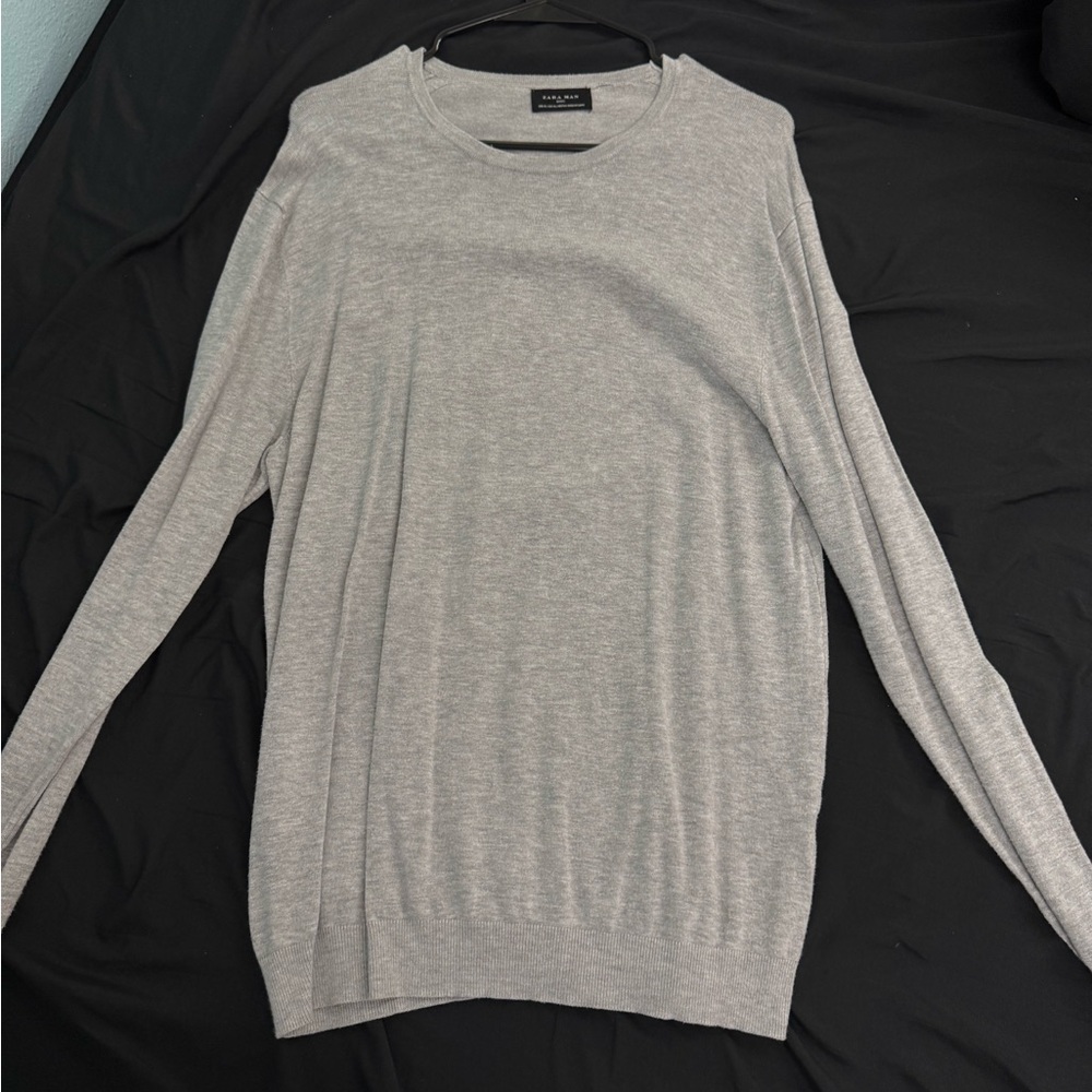 Zara Gray Knit Pullover